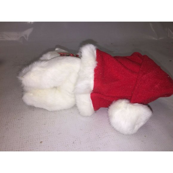 RUSS BERRIE & CO PLUSH KITTEN SLEEPING IN CHRISTMAS SANTA HAT - Picture 5 of 10